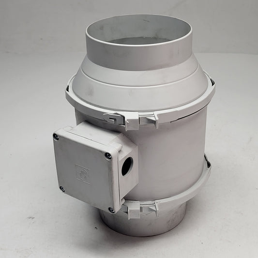 S&P 5-inch Inline Mixed Flow Duct Fan Low Noise Indoor White TD-125 (AS IS)