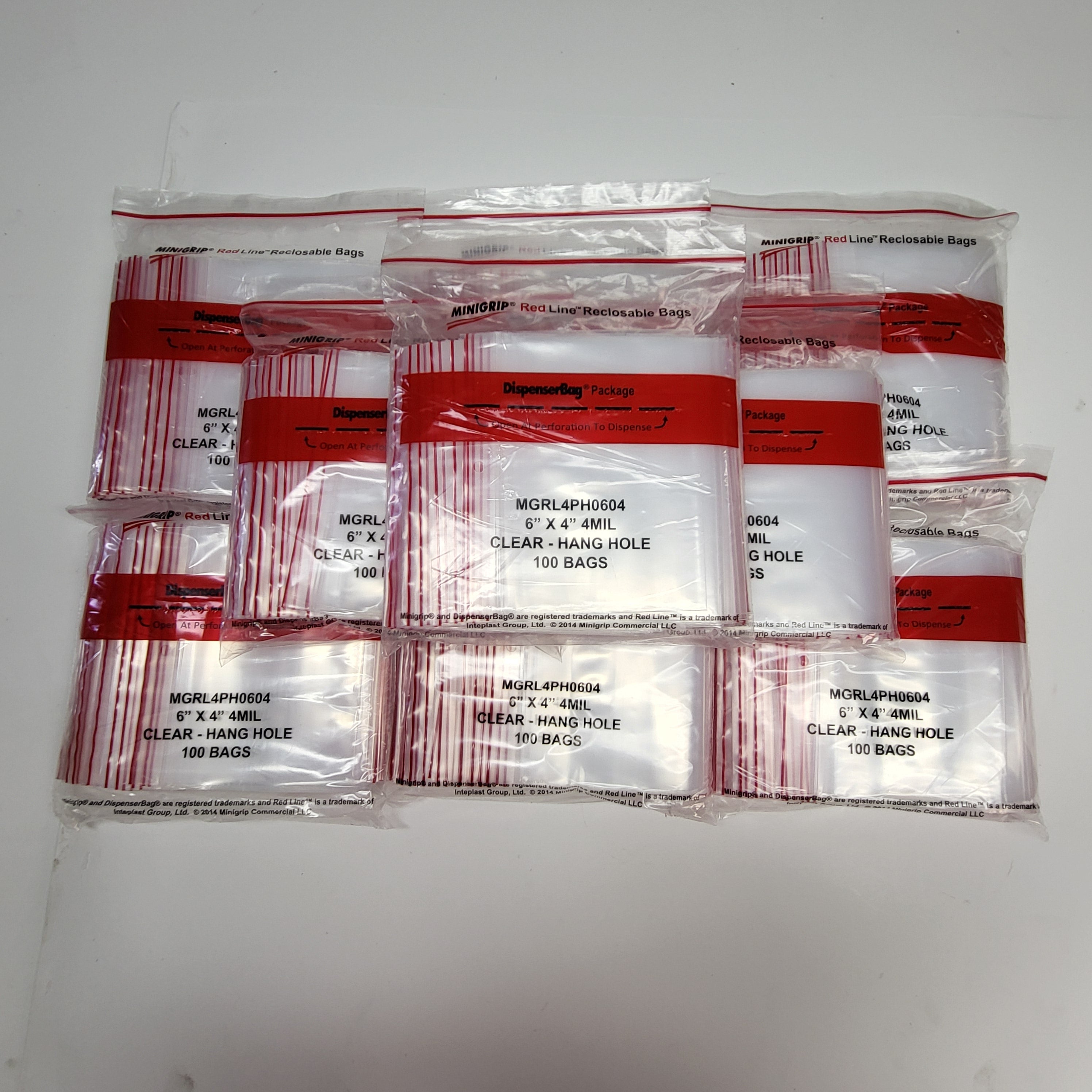 ZA@ MINIGRIP (10 PACK) Dispenser Bag Package Clear 100 Count – PayWut