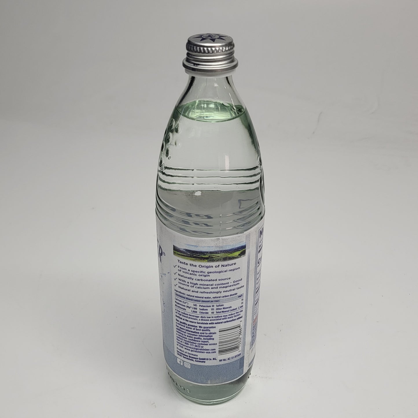 ZA@ GEROLSTEINER (15 PACK) Sparkling Natural High Mineral Content Water 23.5 oz