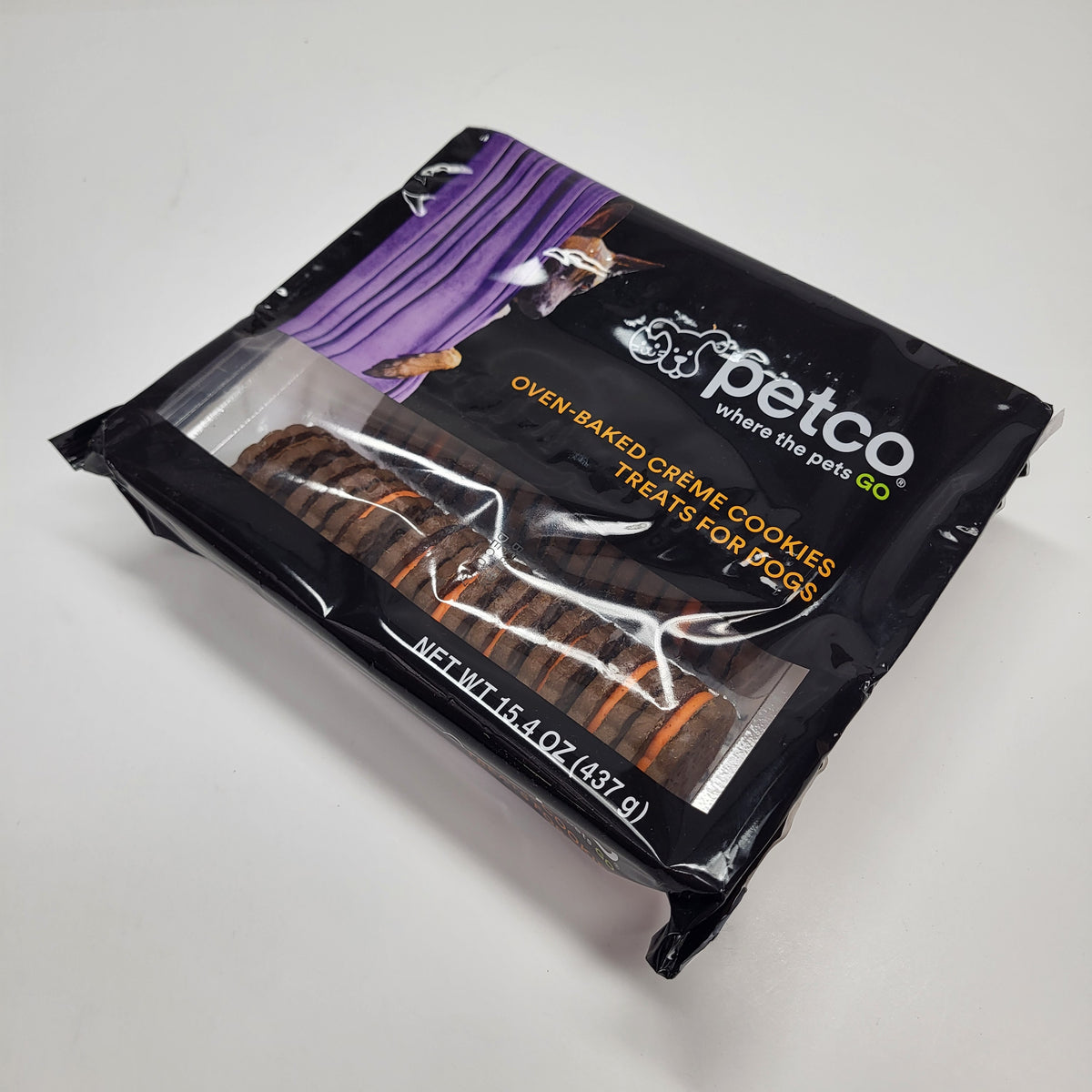 @ZA PETCO (6 PACK) Halloween Oven-baked Creme Cookies Dog Treats 15.4oz (AS IS)