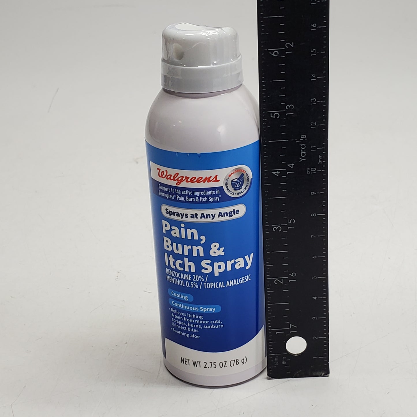 WALGREENS Pain, Burn & Itch Spray Topical Analgesic 2.75 OZ BB 02/27
