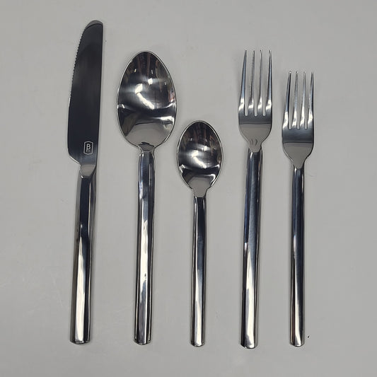 BLUE PHEASANT Roland Polished Silver Flatware 5-piece Set BPPO07519