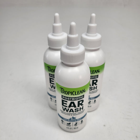 TROPICLEAN Postbiotic Ear Wash With Soothing Aloe  4 Oz BB 06/29
