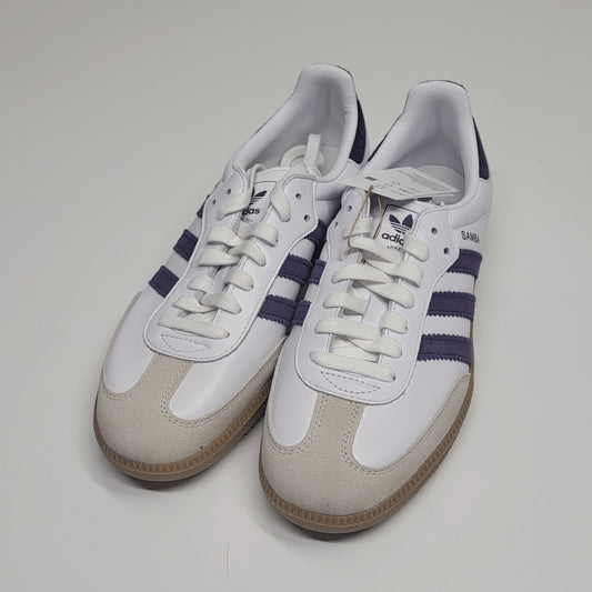 ADIDAS Samba Og W Sneakers Women's Sz 9 White and Purple JI2594
