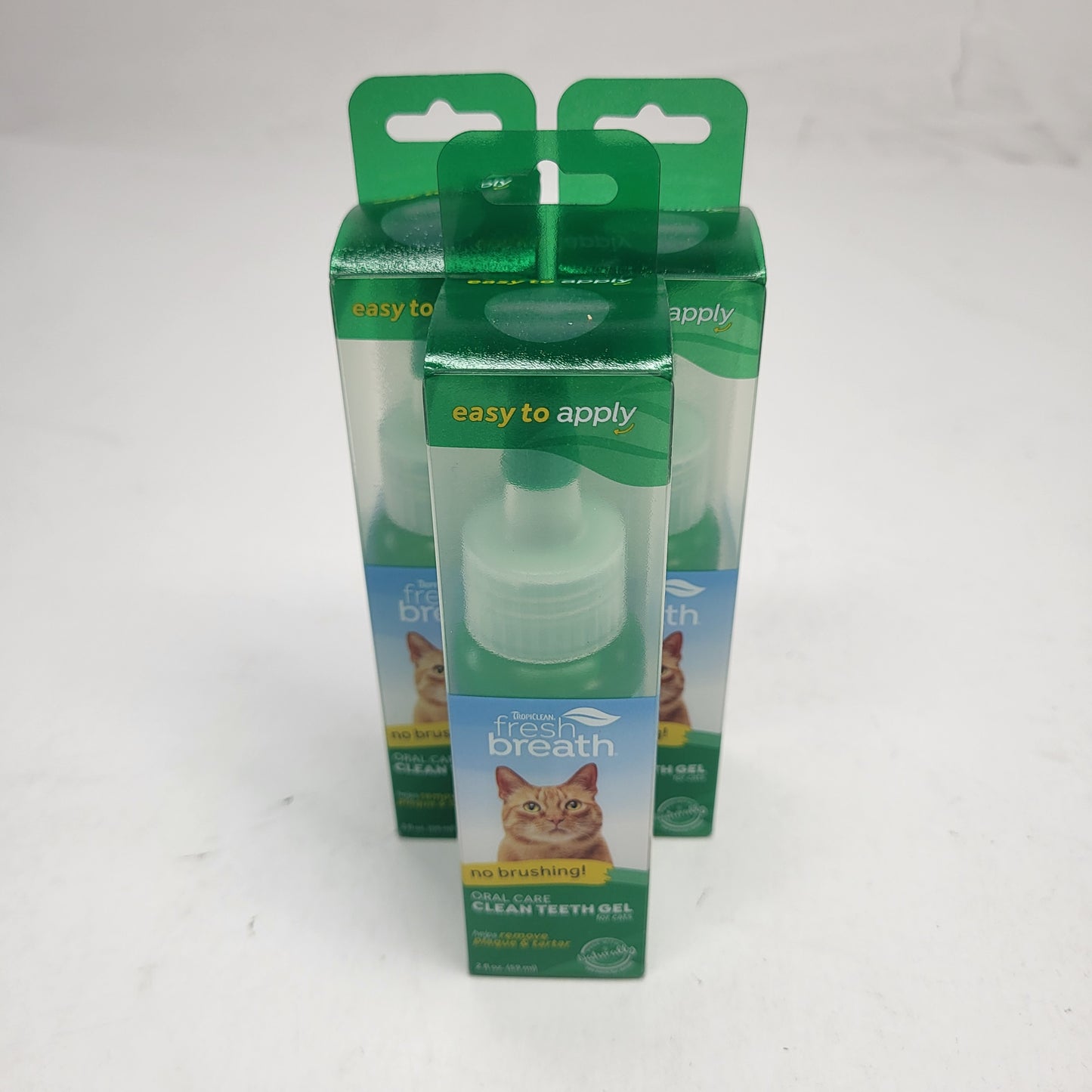 TROPICLEAN (3 PACK) Fresh Breath No Brushing Cat Clean Teeth Gel 2 oz