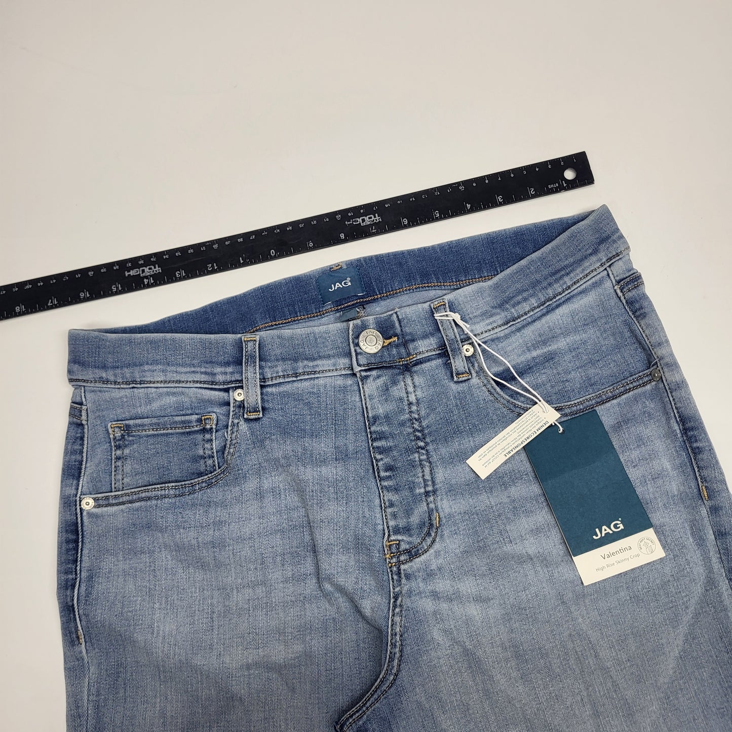 JAG Valentina High Rise Straight Sustainable Denim  Womens Sz 14 Hollywood