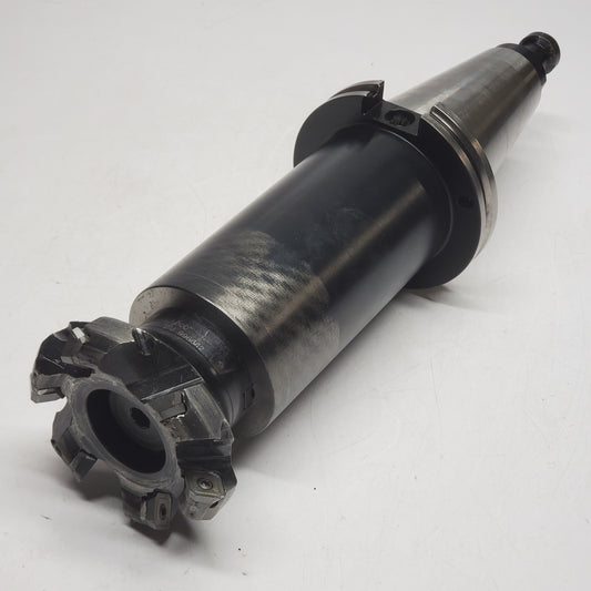 SANDVIK Tool Holder with 6 Insert Angle Face Milling Cutter RA245-076R25-12M (Used)