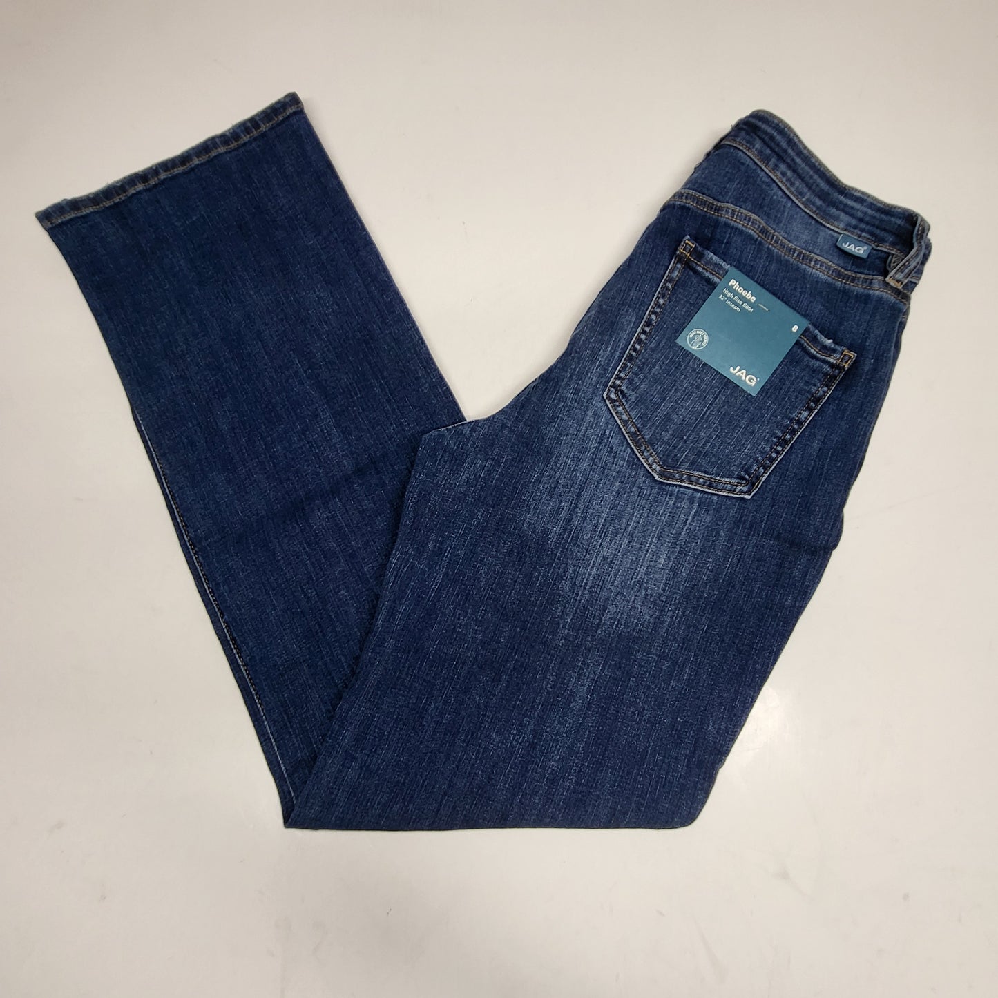 JAG Phoebe High Rise Bootcut Jeans Women's Sz 8/32 Seaside Blue J2911SCV418