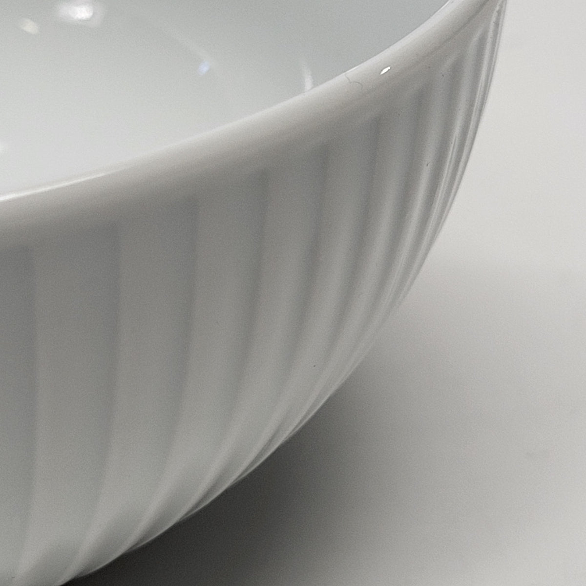 PILLIVUYT (4 PACK) Plisse Porcelain Cereal Bowls 6 oz All White 174215BL