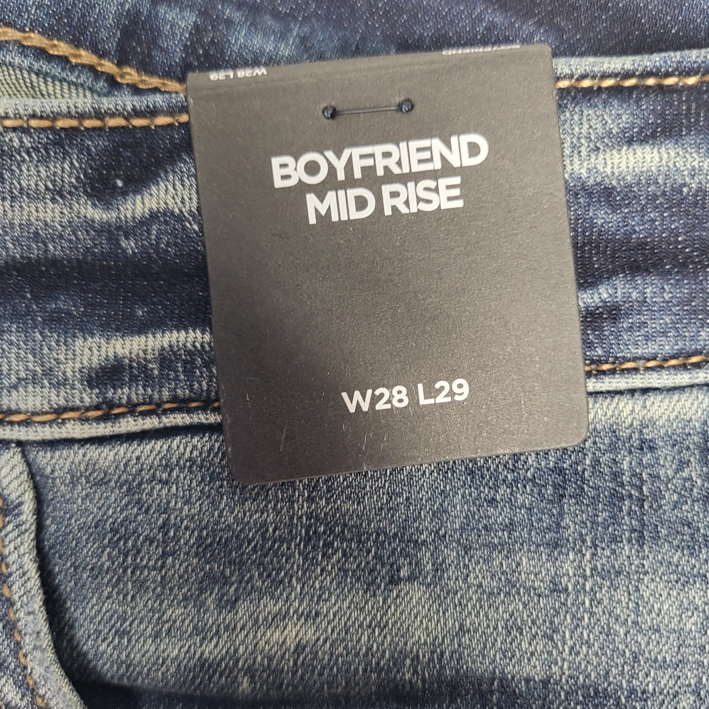 SILVER JEANS CO. Boyfriend Mid Rise Sz 28/29 Indigo L27101EGX360