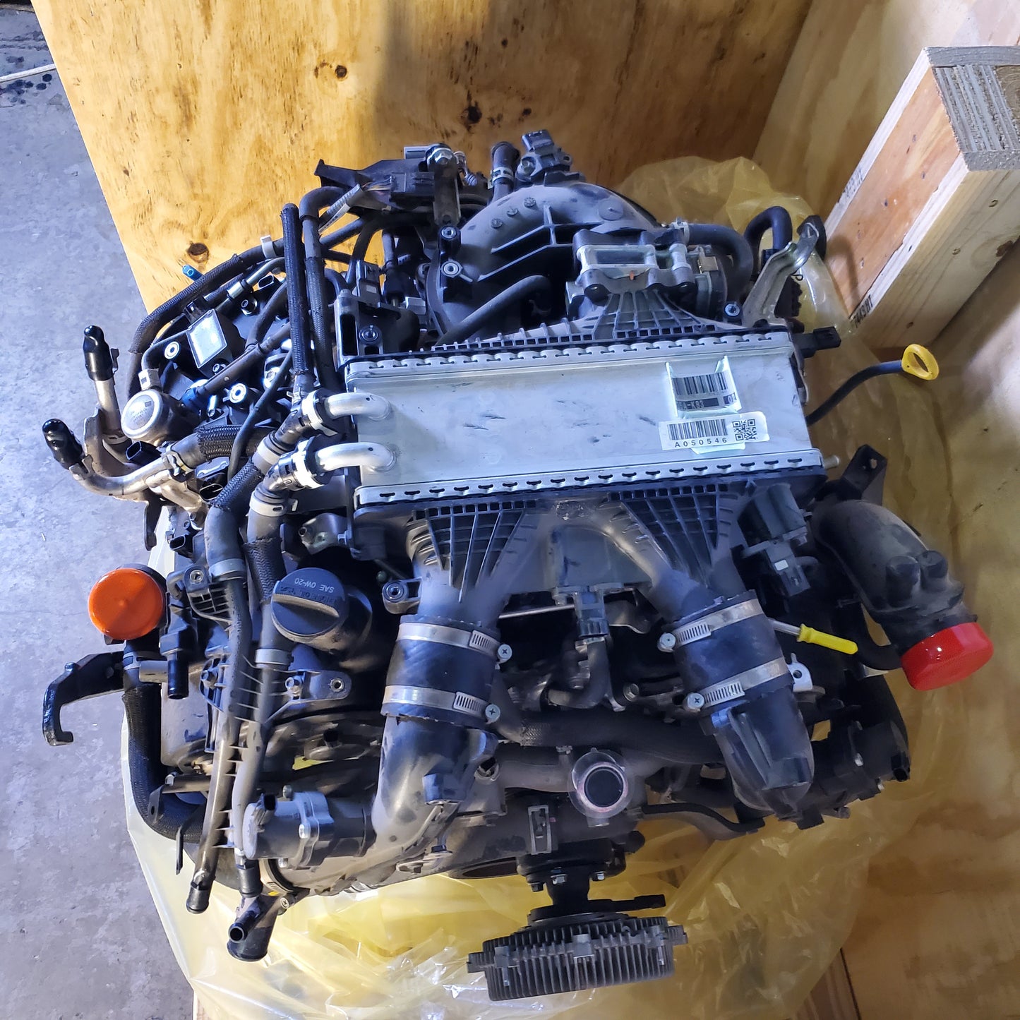 TOYOTA Tundra Engine Assembly L Flyw V35a-k83 04004-23370 (Used As-Is Turns Over)