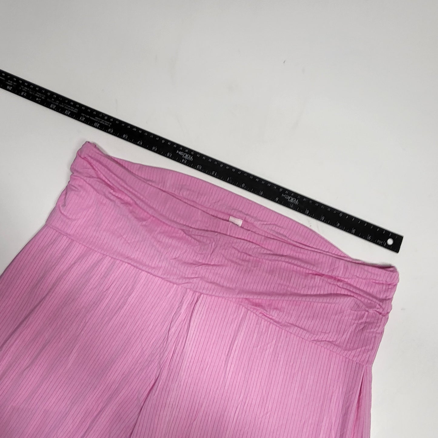 SOLID AND STRIPED Float Rib Foldover Pant Women's Sz 4XL Pink Frosting