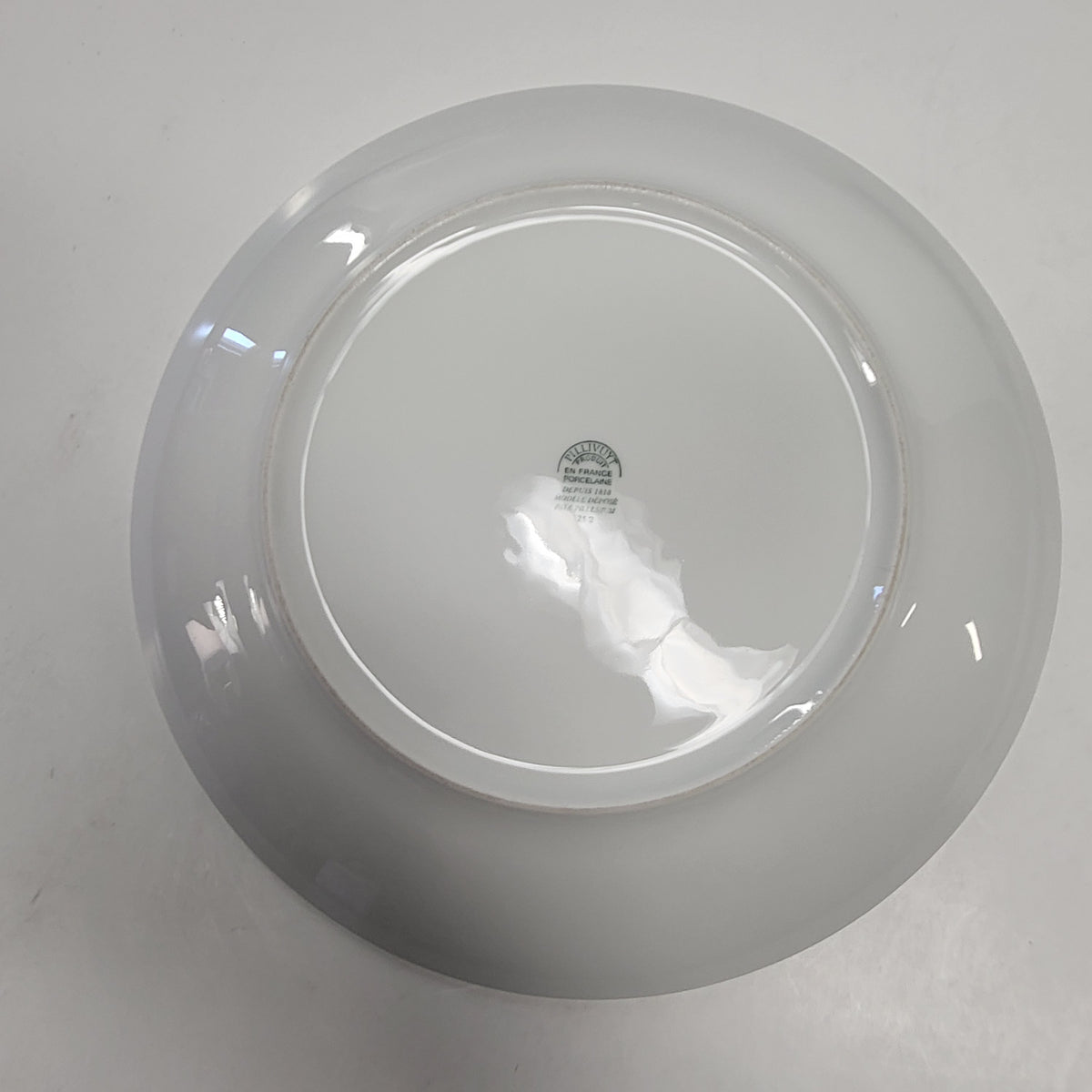PILLIVUYT (4 PACK) Coupe Porcelain Salad Plates Made in France  11" All White