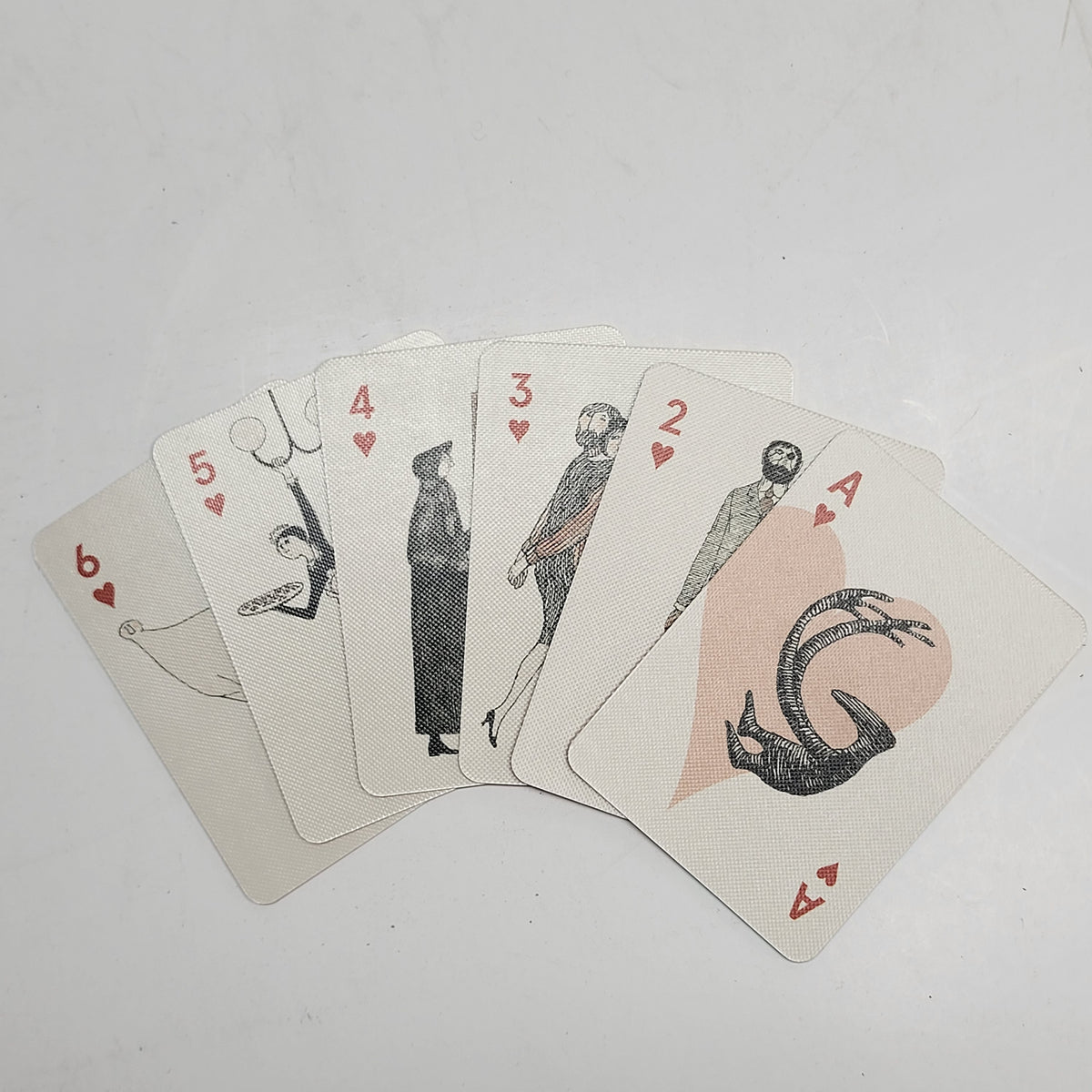 ZA@ POMEGRANATE Edward Gorey A Ghastly Set of Playing Cards Sketch Designs Beige
