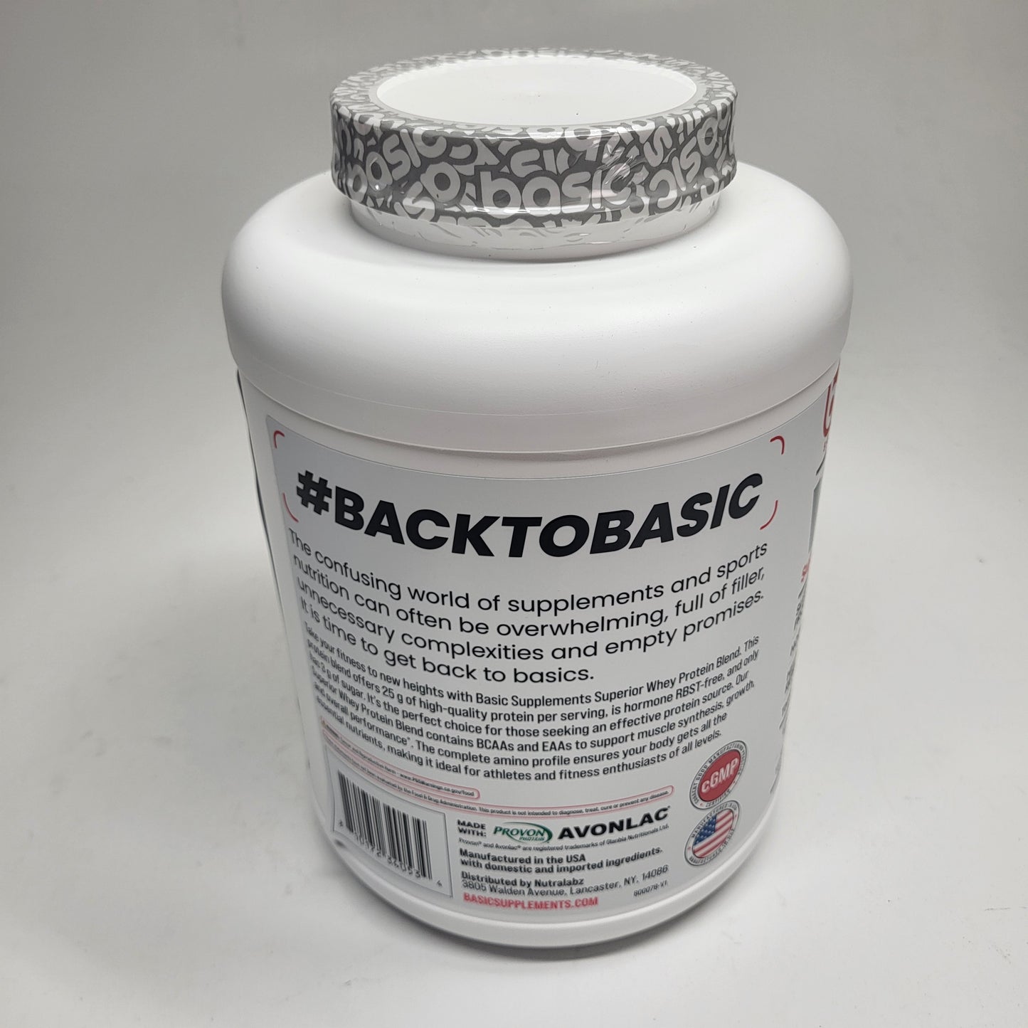 BASIC Basic Whey Protein Blend Muscle Building Chocolate 5lbs BB 12/27
