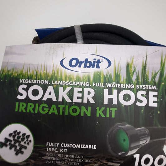 ORBIT Soaker Hose Irrigation Kit Fully Customizable 100 ft Black (As Is)