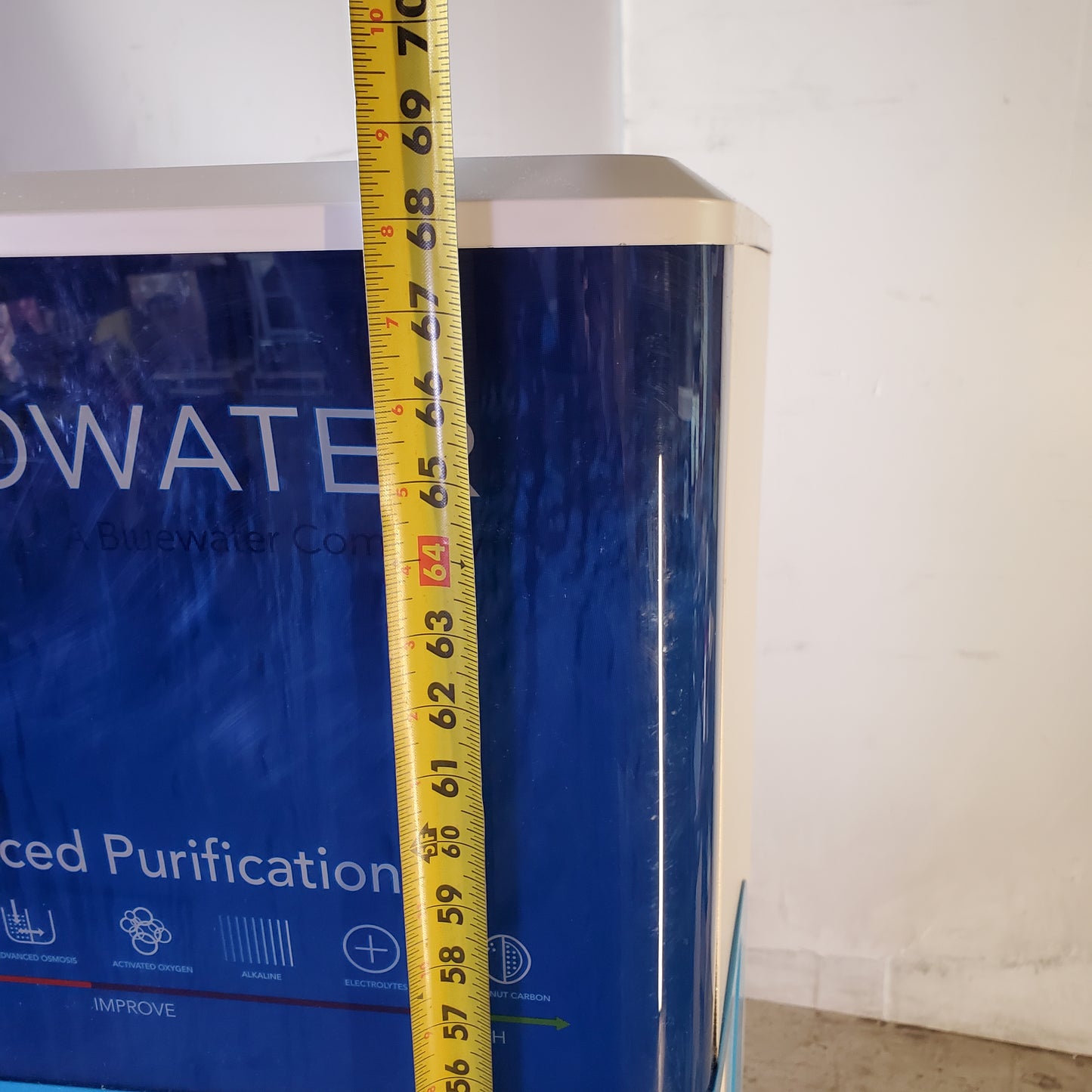FLOWATER Premium Refill Station for Offices, Breakrooms & Garages Blue / White FW-3000HB0