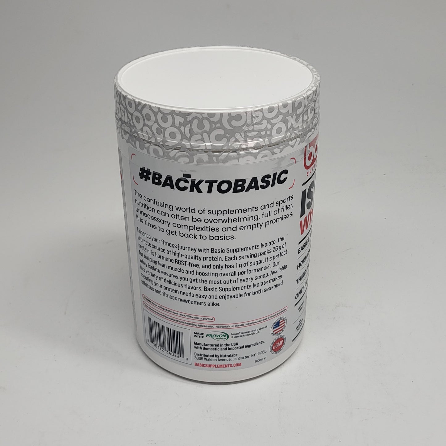 BASIC Basic Whey Isolate Protein Salted Caramel Cold Brew 2lbs BB 12/27