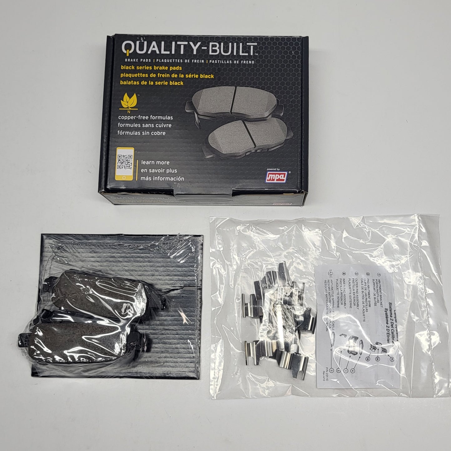 QUALITY-BUILT Ceramic Disc Brake Pad Set Black Rear 1003-0905AC
