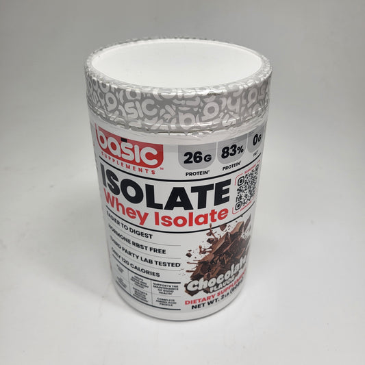BASIC Basic Whey Isolate Zero-fat High-quality Protein Chocolate 2lbs Bb 12/27 2lbs