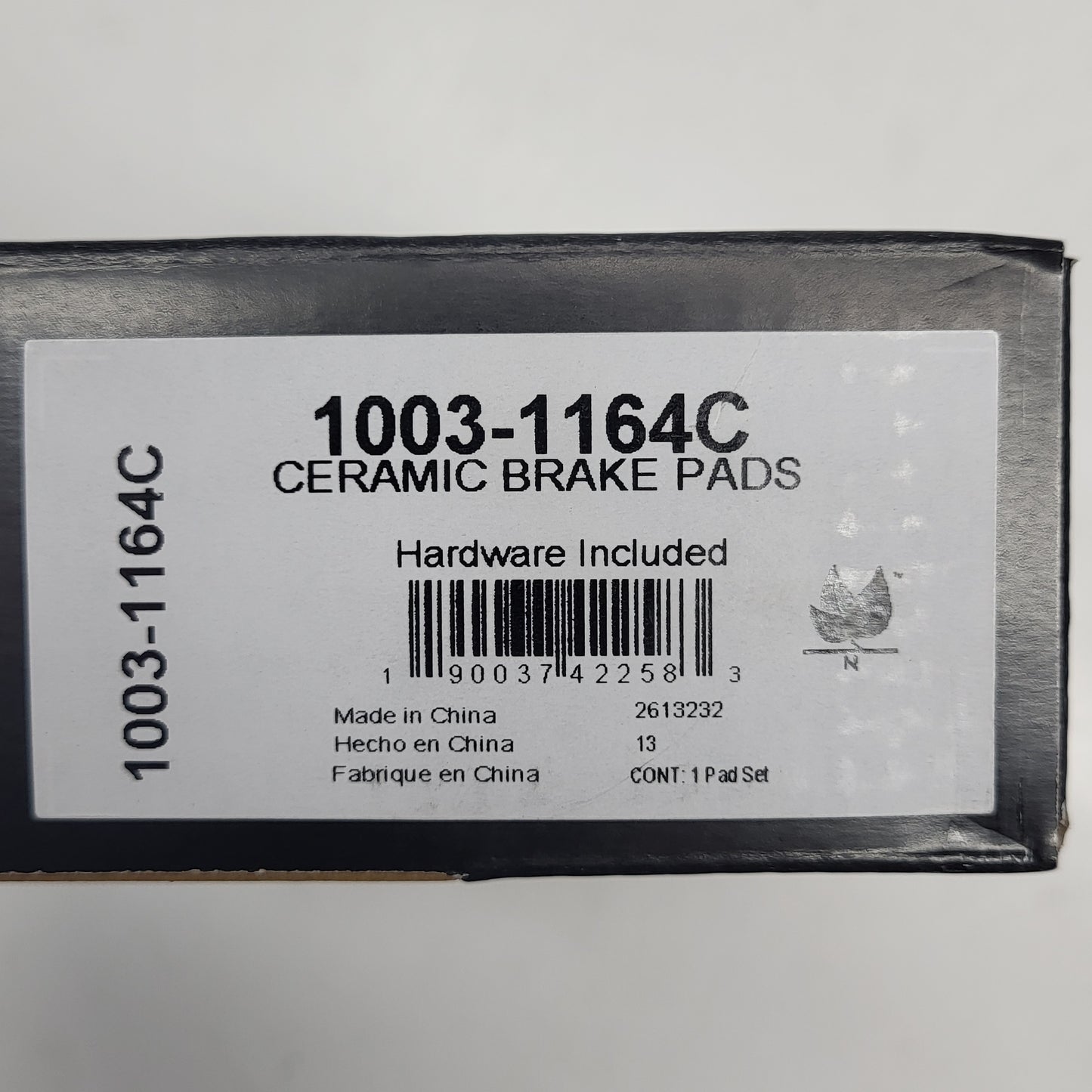 QUALITY-BUILT Ceramic Disc Brake Pad Set Front Black 1003-1164C