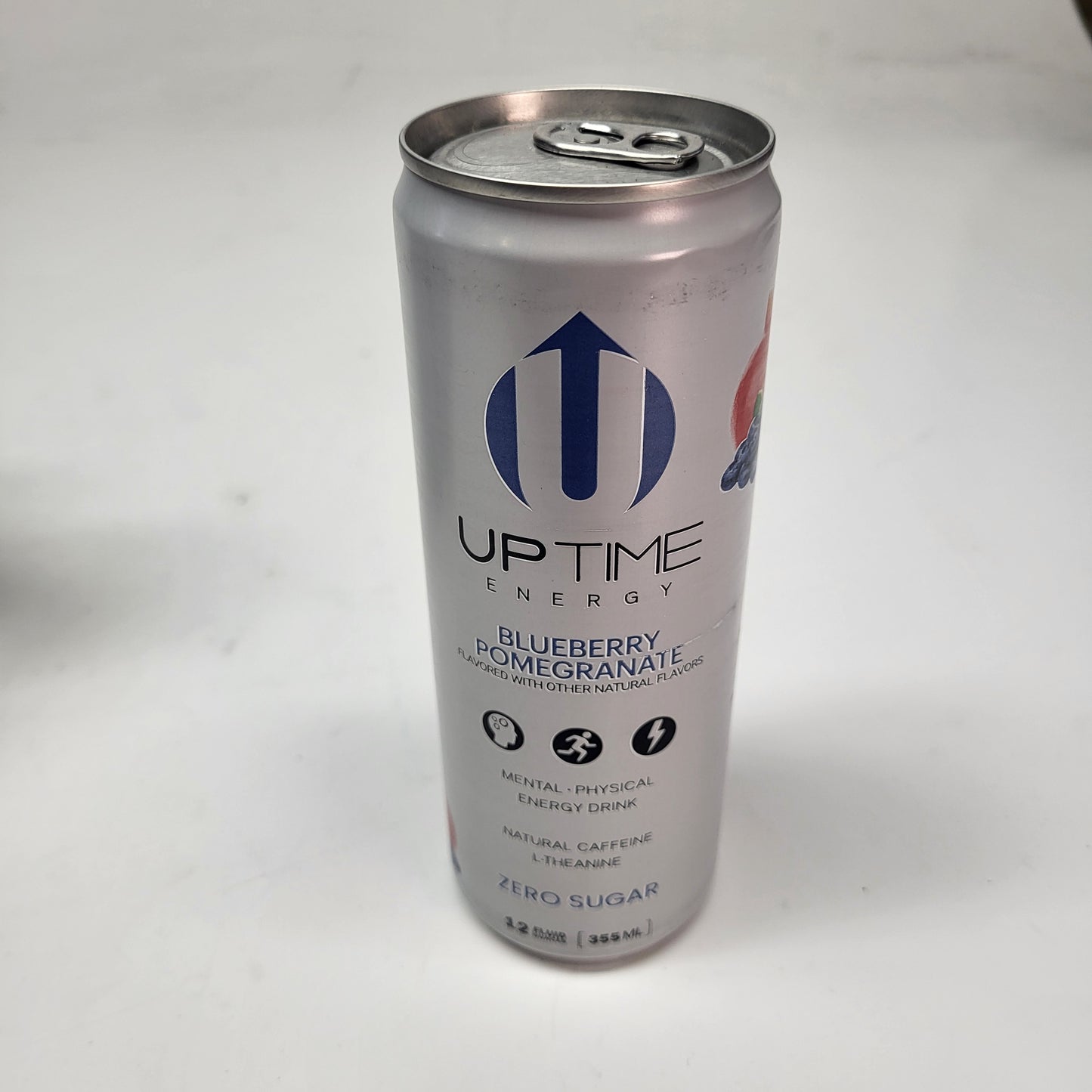 ZA@ UPTIME ENERGY DRINK Tropical Variety Zero Sugar Zero Sugar 12 oz BB 05/27