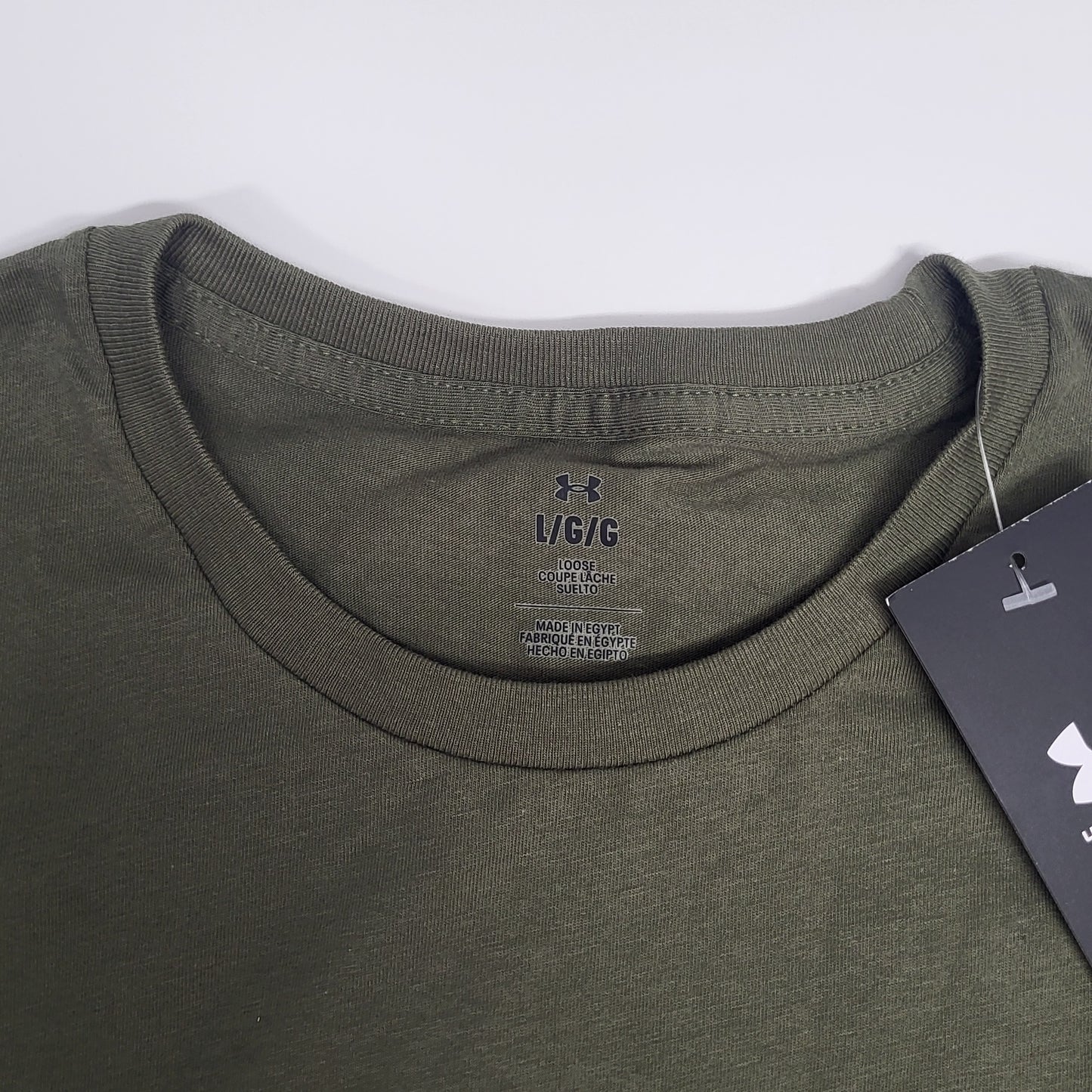 UNDER ARMOUR (2 PACK) Mens Sportstyle Loose Cotton Polyester T-shirt L Green