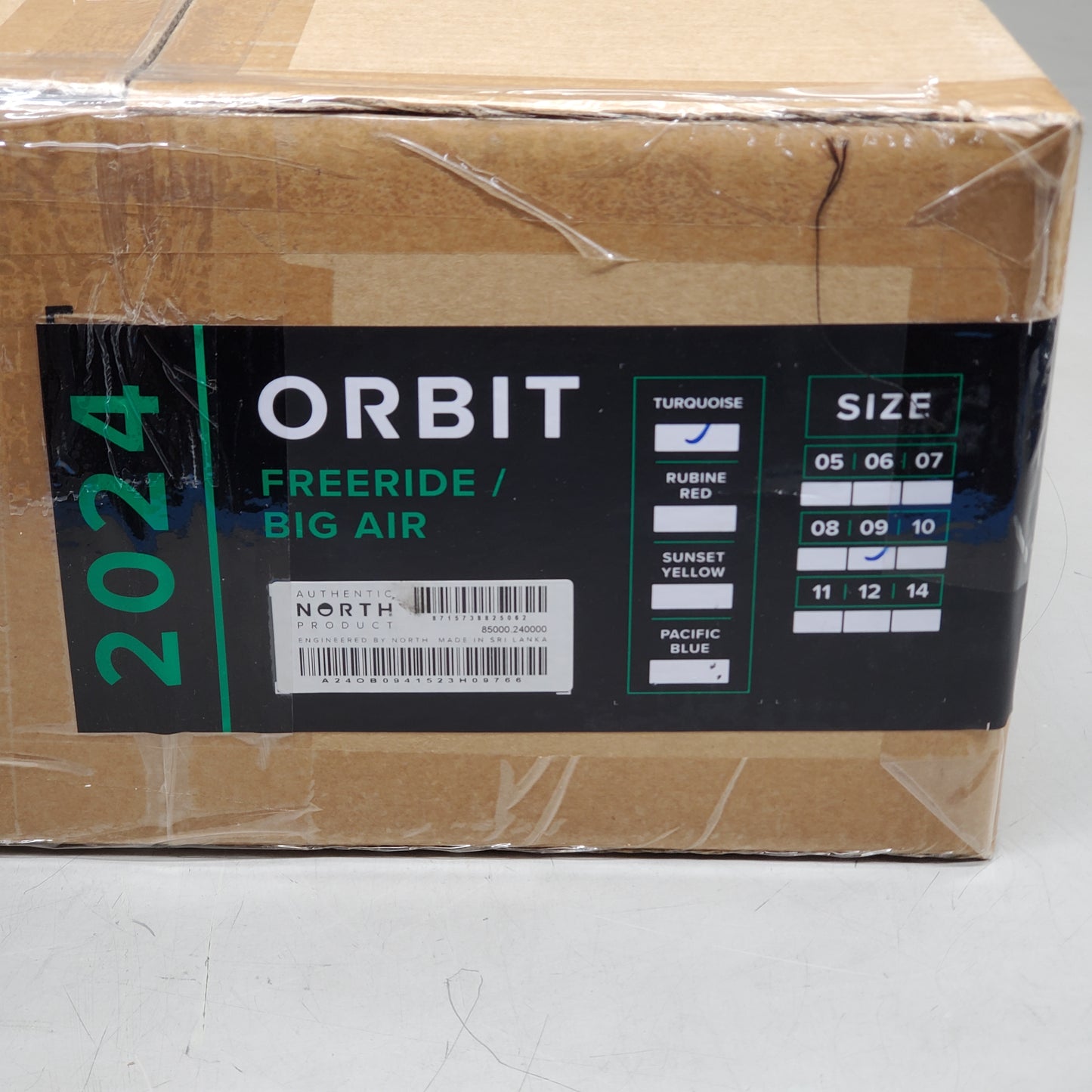 NORTH Orbit Freeride / Big Air Water Surfing Kite 9 Meter Turquoise 85000.240000 2024