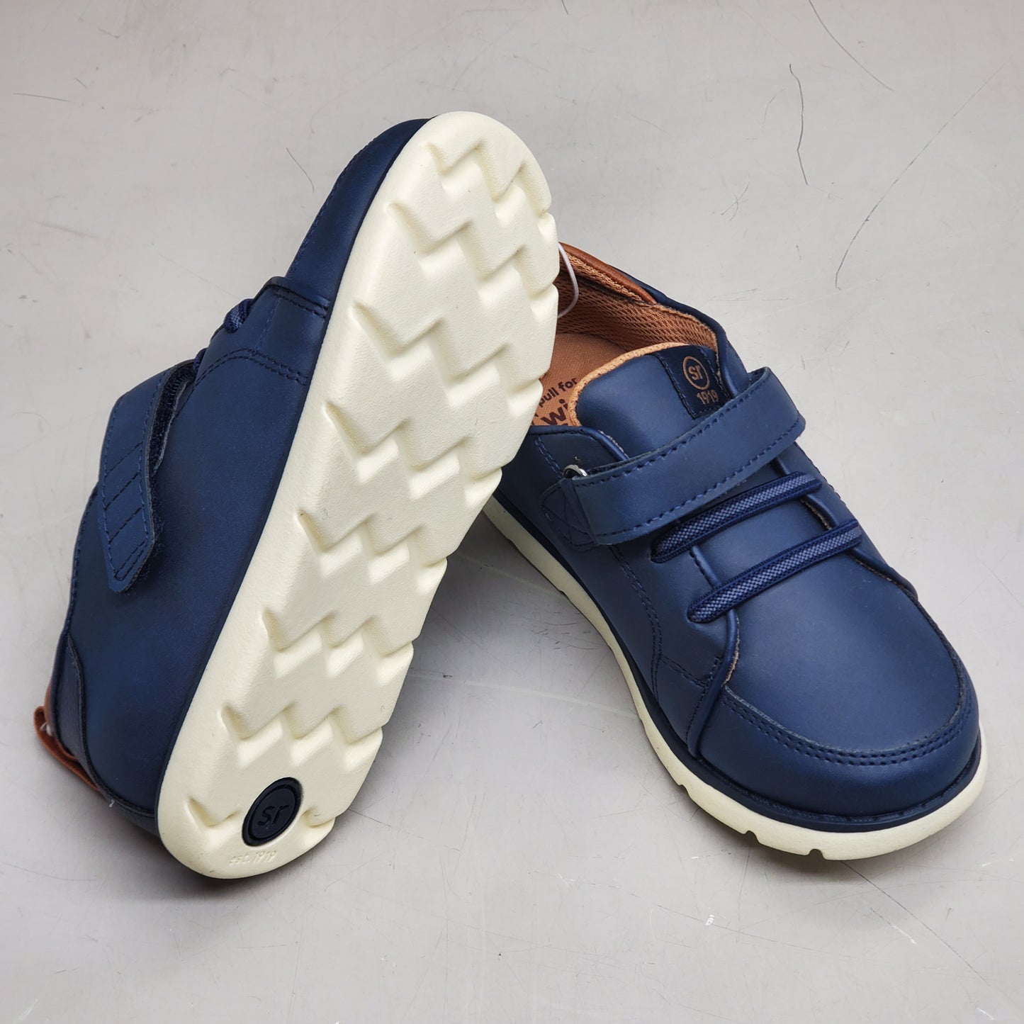 STRIDE RITE 360 Ethan Dress Sneaker Shoes Kids SZ 12M Navy KB009504