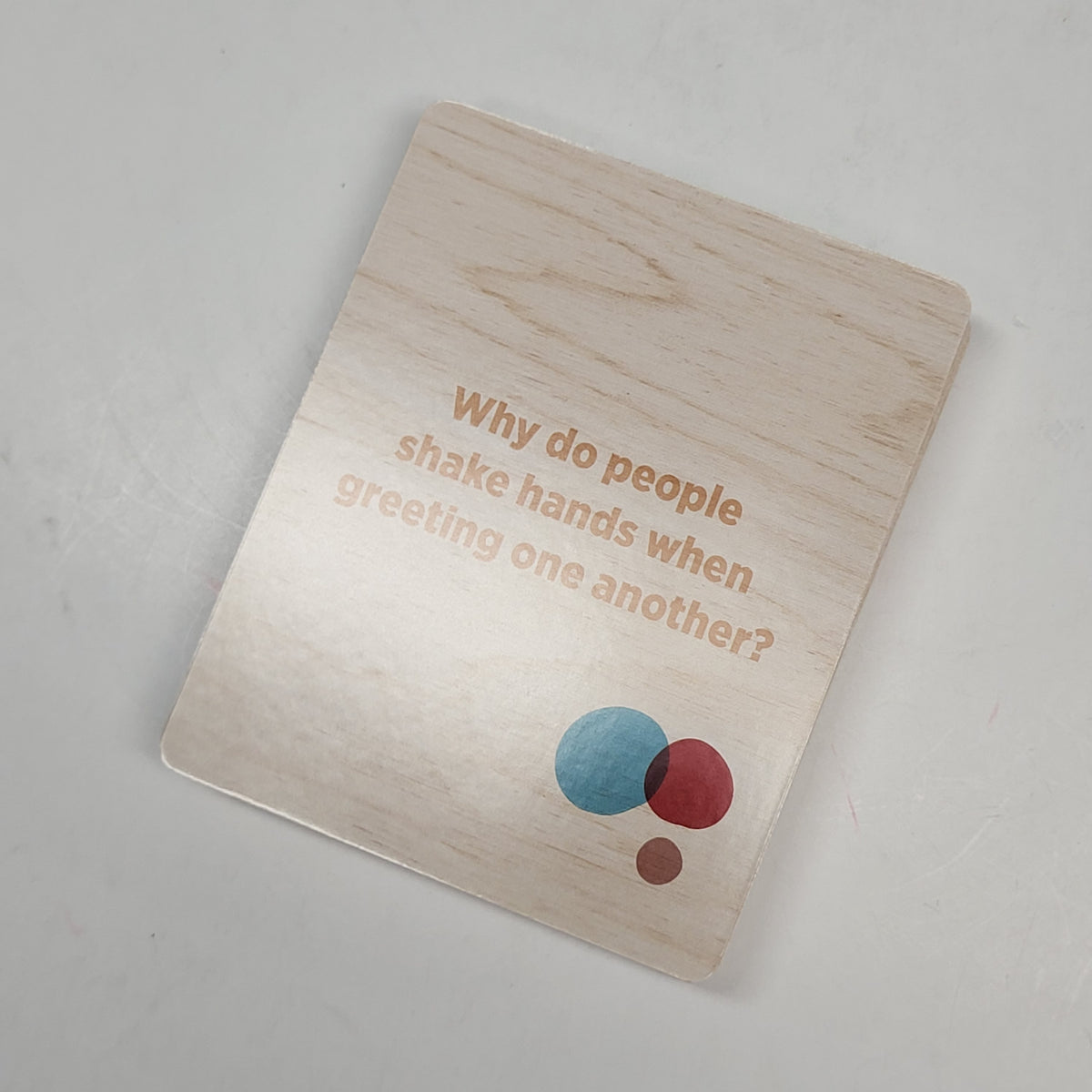 ZA@ POMEGRANATE Knock On Wood: A Quiz Deck Of Common Customs Knowledge Cards