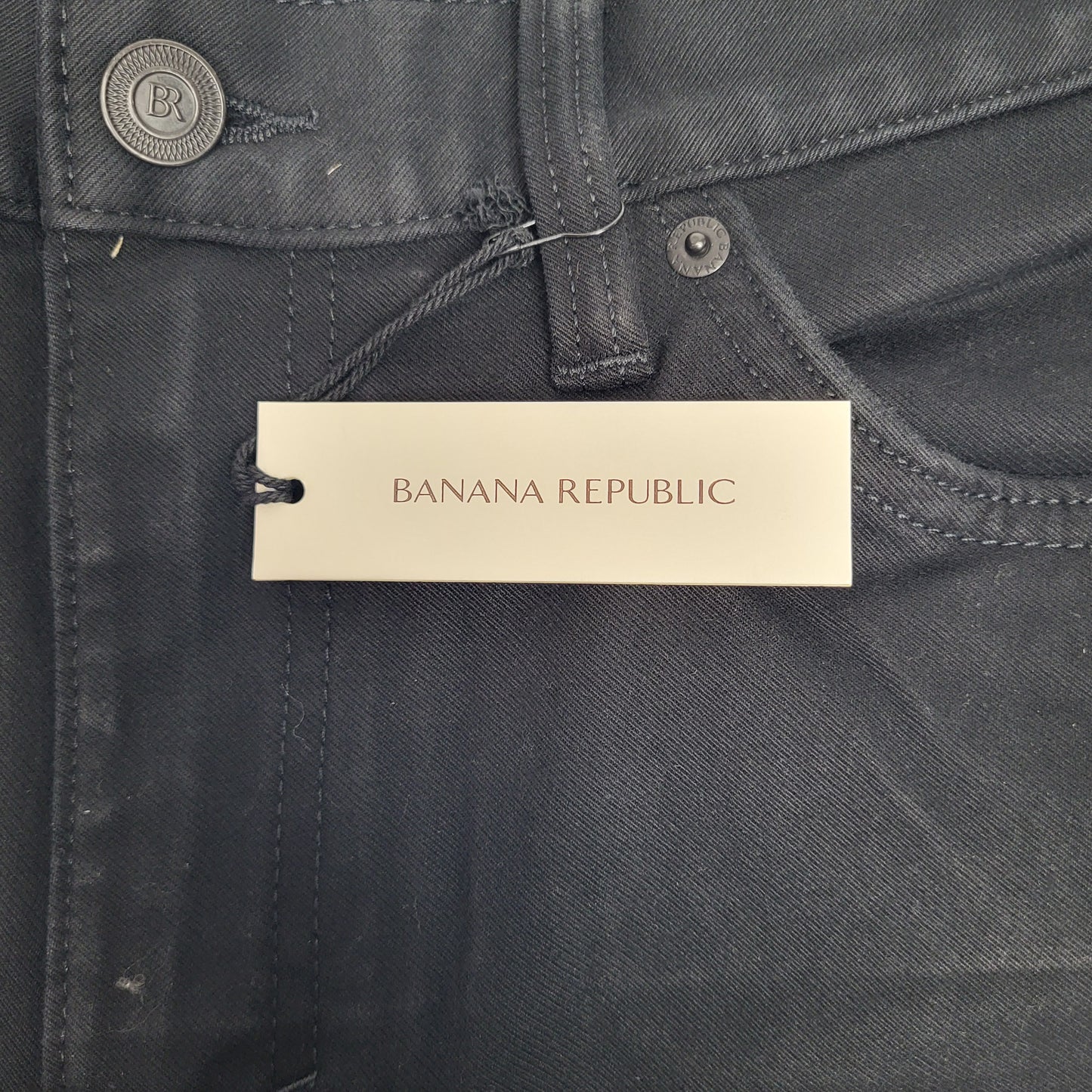 BANANA REPUBLIC Banana Republic Slim Traveler Pants Slim Mild Rise Men's Sz 33 Black