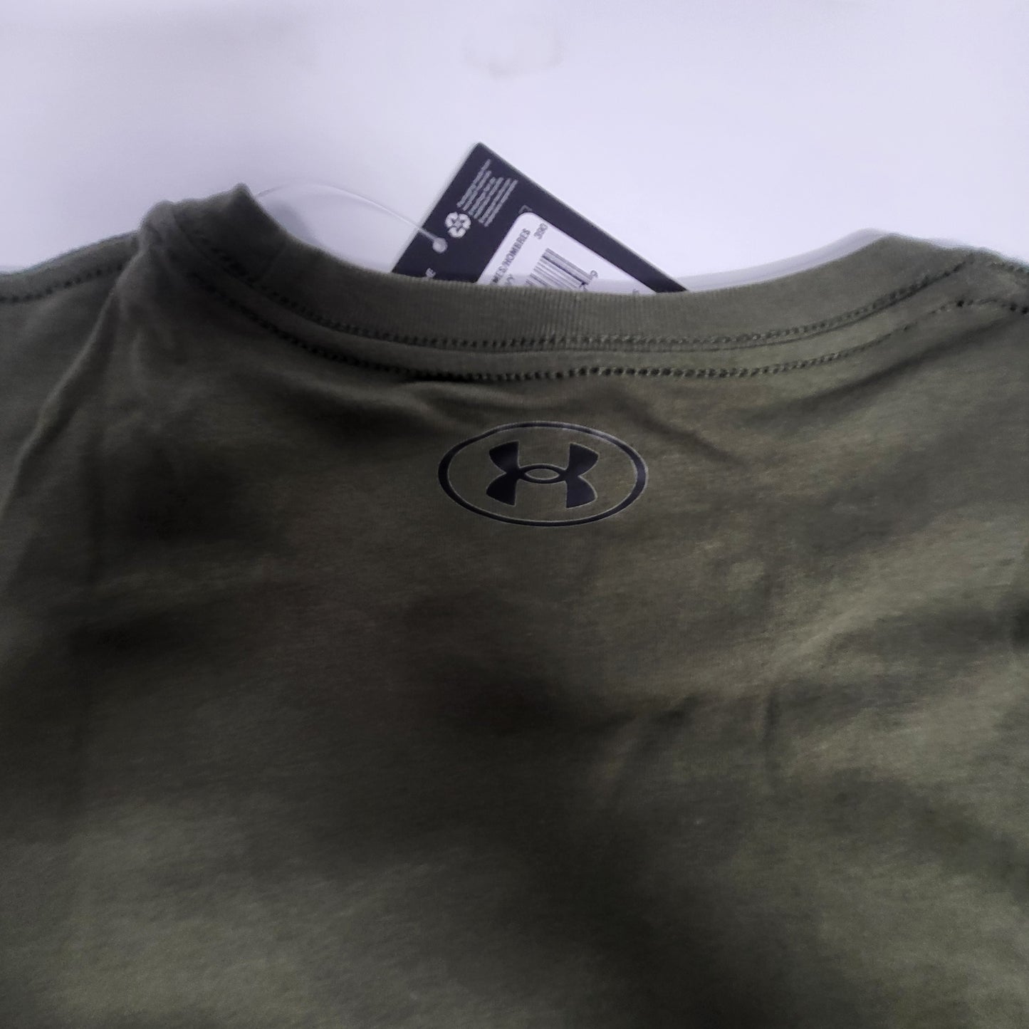 UNDER ARMOUR (2 PACK) Mens Sportstyle Loose Cotton Polyester T-shirt L Green