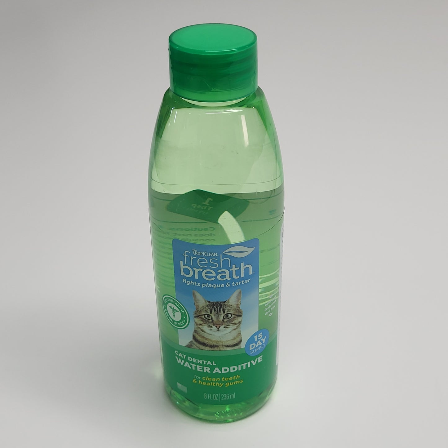 TROPICLEAN (3 PACK) Fresh Breath Fights Plaque & Tartar Cat Dental Water Additive 8 oz