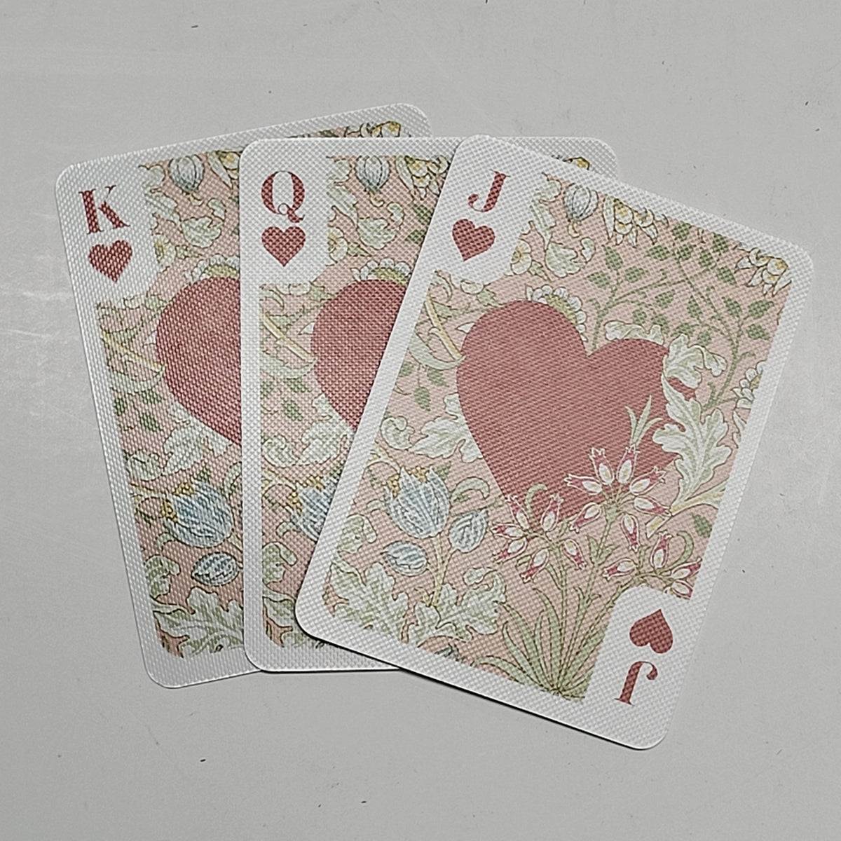 ZA@ POMEGRANATE William Morris Playing Cards Artwork Design Pink