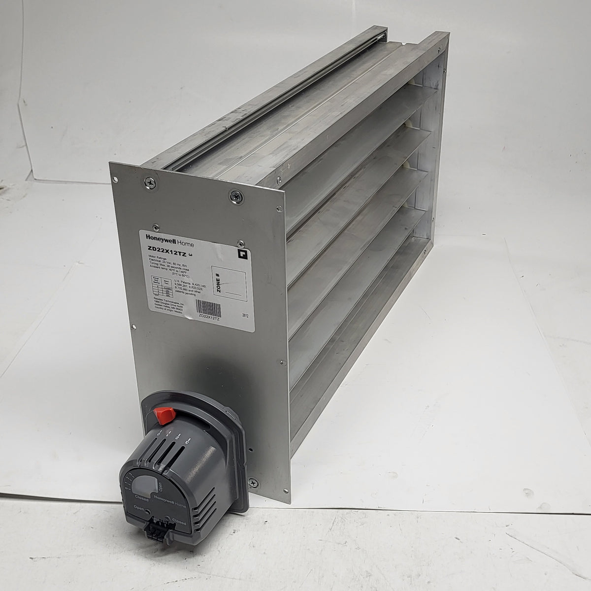 HONEYWELL HOME Truezone Rectangular Parallel Blade Damper 22"x12" ZD22X12TZ