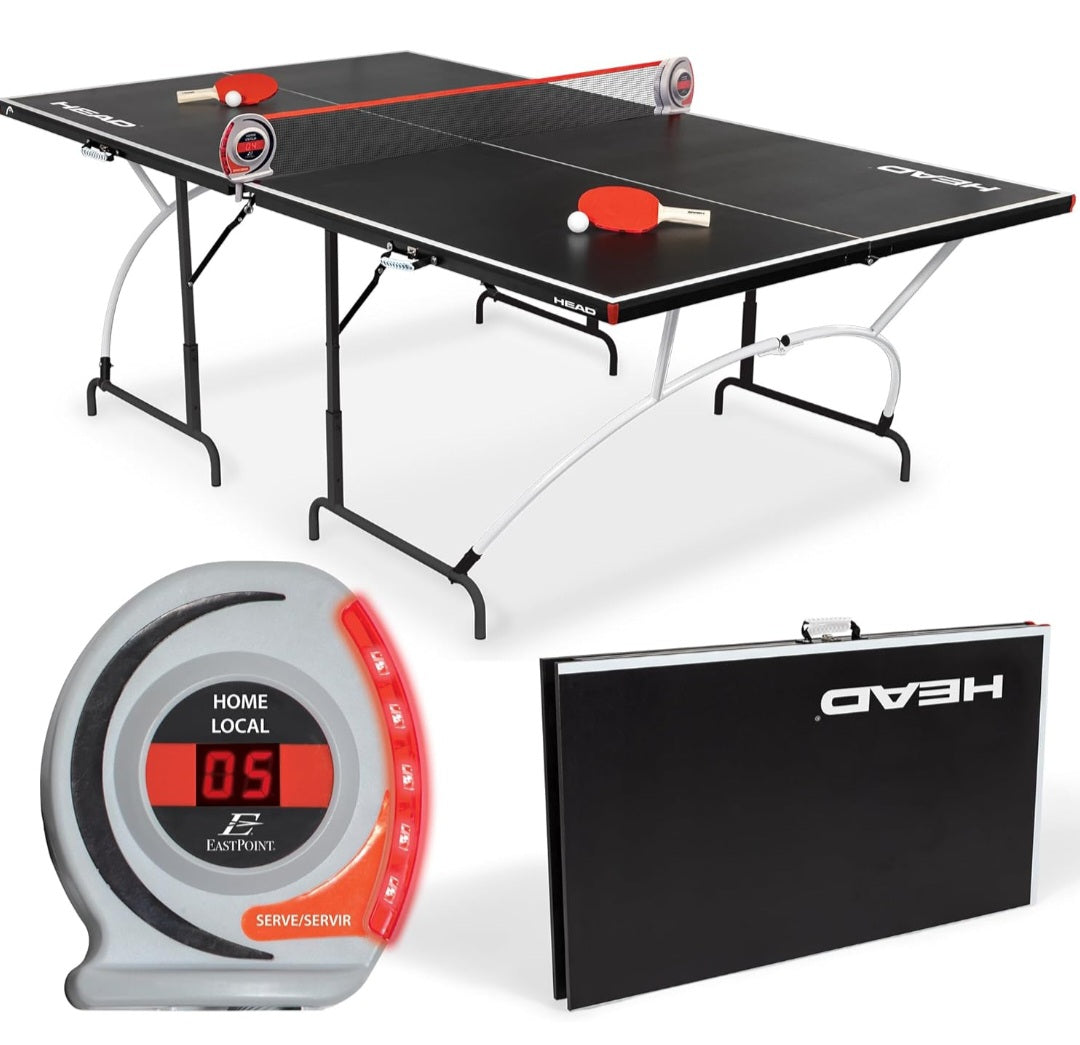 HEAD Mid Size Table Tennis Table Size 92” x 52” x 30”, 1-1-33306-AA021D