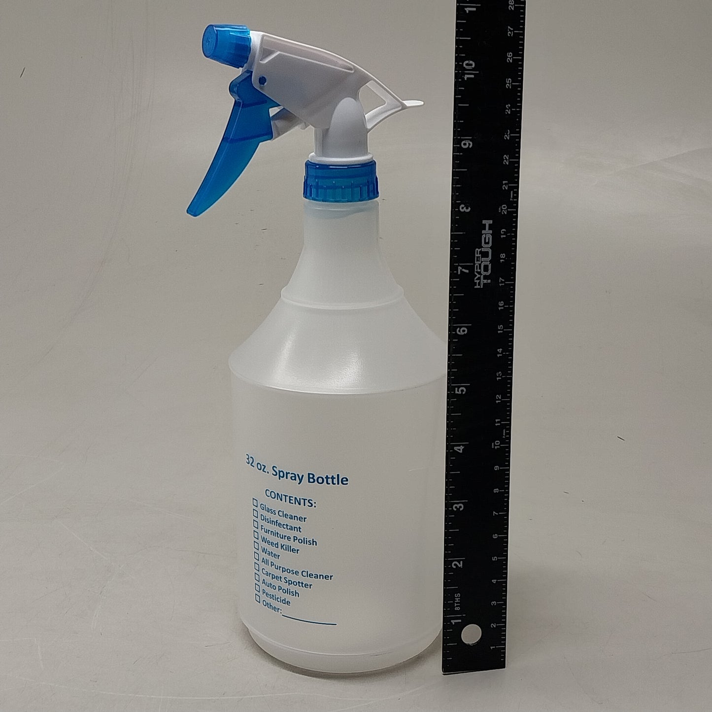 WHITMOR (12 Pack) Spray Bottle 32 oz Clear/Blue