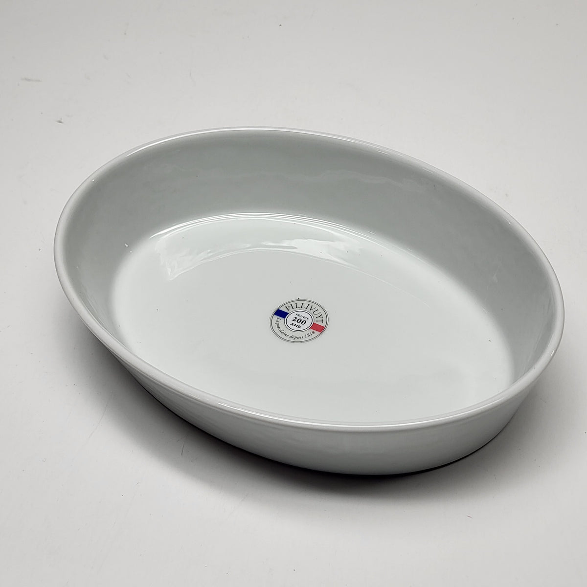 PILLIVYUT Deep Oval Baker Medium Porcelain Kitchenware 10.25"x7"x2" 240526BL