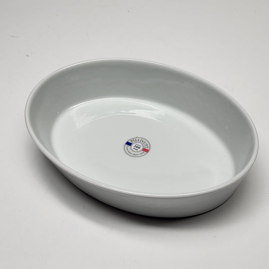 PILLIVYUT Deep Oval Baker Medium Porcelain Kitchenware 10.25"x7"x2" 240526BL