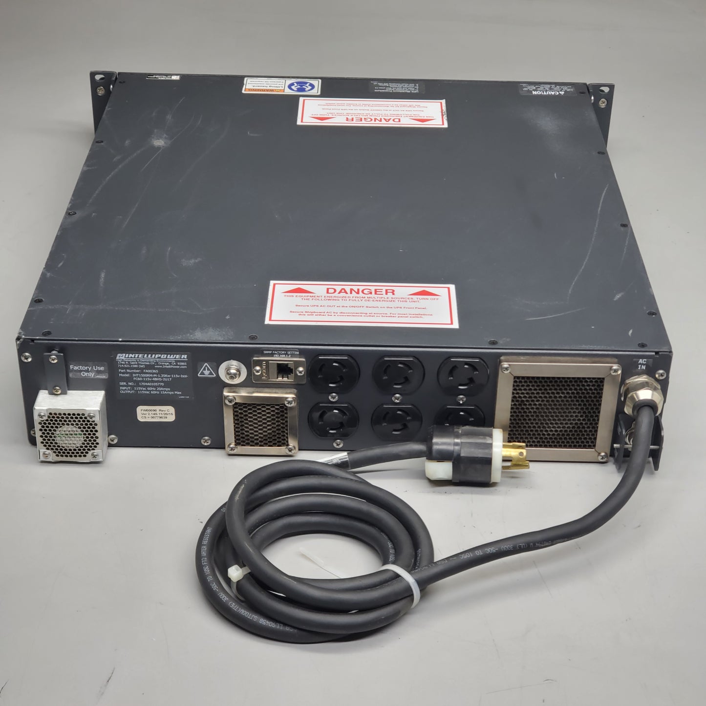 INTELLIPOWER Rugged UPS Extended Battery Backup Module 115Vac 60hz FA00365 (New Other)