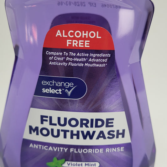 ZA@ EXCHANGE SELECT (3 PACK) Fluoride Mouthwash Anticavity Rinse Mint 1L Bb 06/28