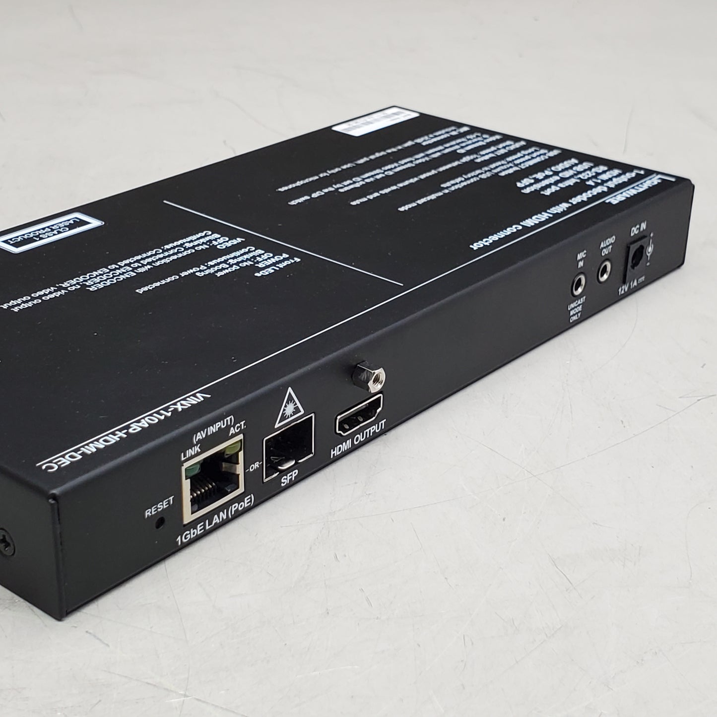 LIGHTWARE AV Over IP Scaling Multimedia Extender with Usb K+m Vinx-110ap-hdmi-dec 91810010 (Open Box)