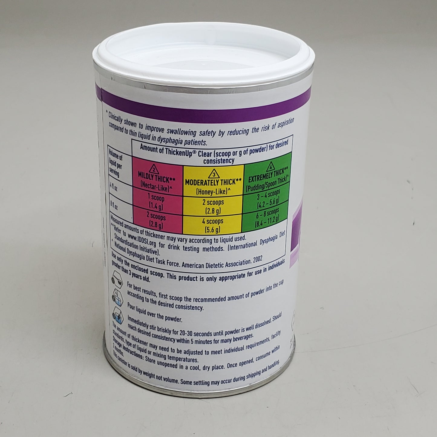 NESTLE ThickenUp Clear Instant Food & Drink Thickening Powder 4.4 oz G12498403 BB 11/25