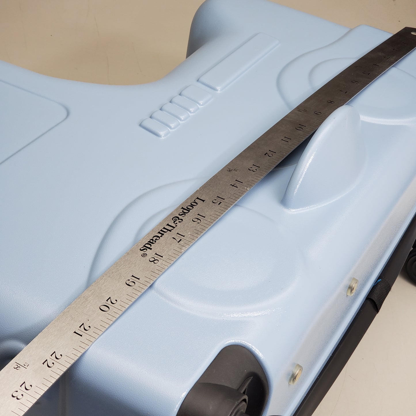 PEACNNG Children's Trolley Ride On Rolling Suitcase Luggage 22 in Light Blue G609-LU0193-BU00