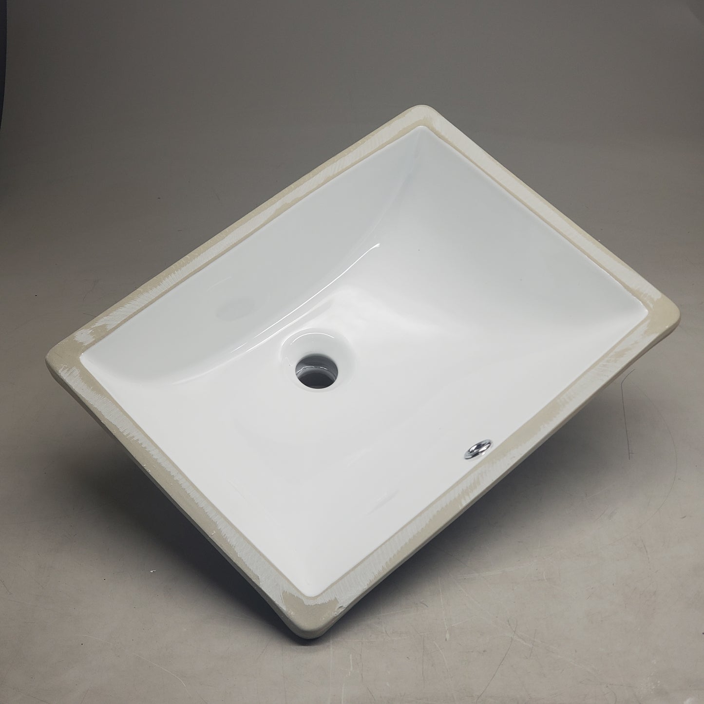 CURATED Porcelain Undermount Sink 18" x 13" White U1813