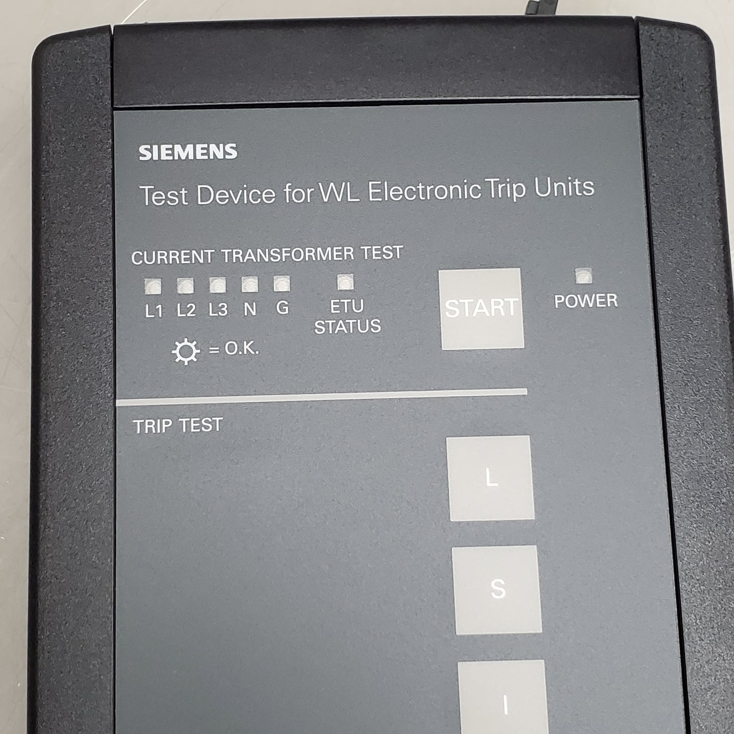 SIEMENS WL Hand-Held ETU Circuit Breaker Tester 3WL9111-1AT31-0AA0