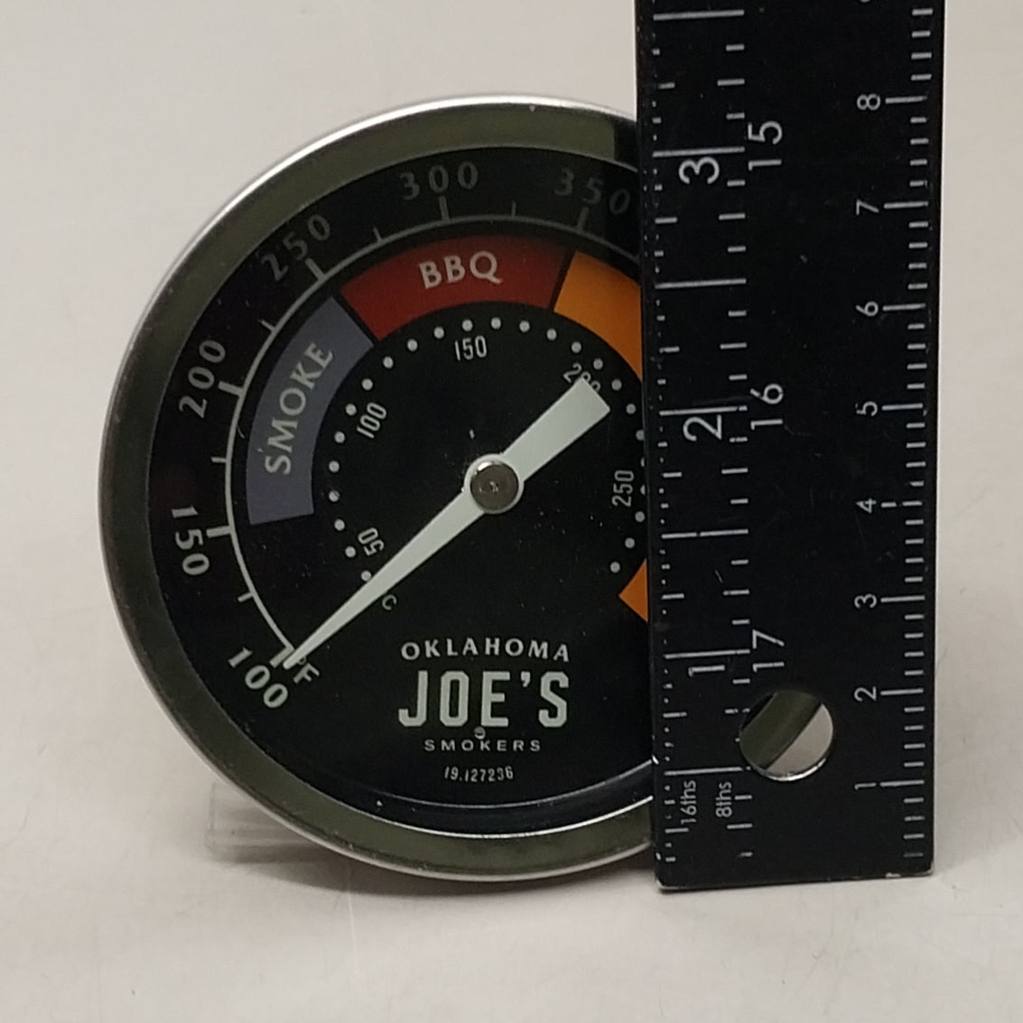 OKLAHOMA JOE'S Universal Temperature Gauge Stainless Steel 4"x4"x7" 3695528R06