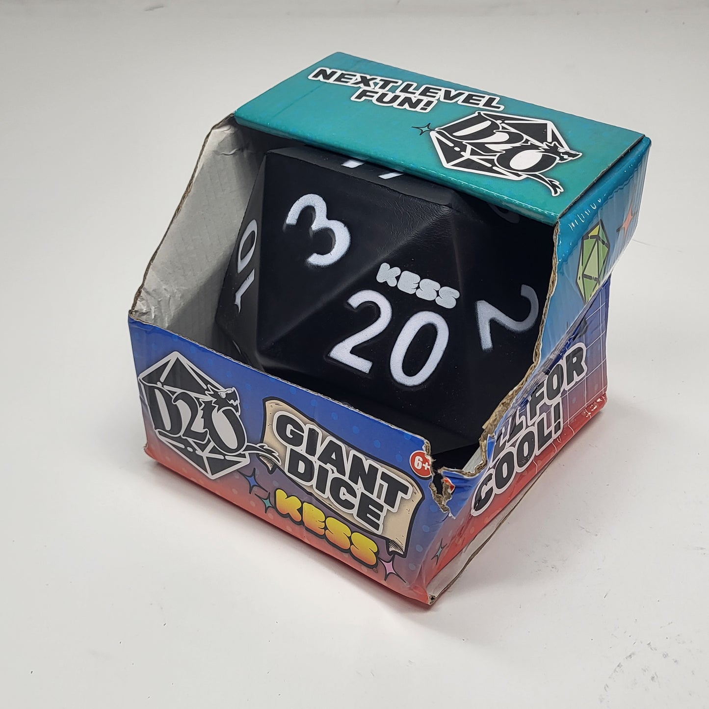 ZA@ KESS Giant D20 Foam Dungeons & Dragons Dice 5.5" Varies In Color (AS IS)