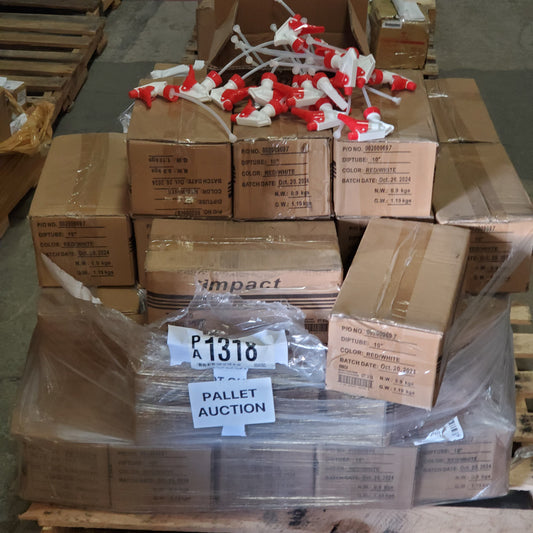 ZA@ Pallet of TOLEDO (44 Boxes Of 24) Impact Sprayer Trigger 3 Finger 10" dip tube Red / White