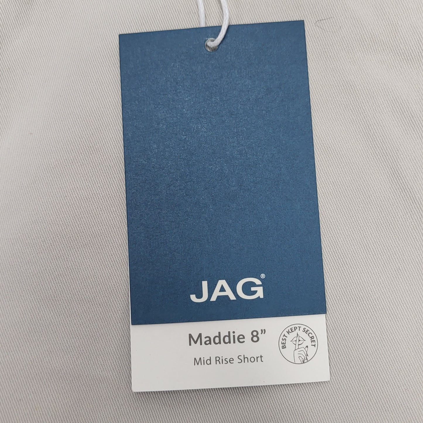 JAG Maddie Bermuda Mid-rise Slip-on  Womens Sz 14W/8 Stone JE5108TWL616